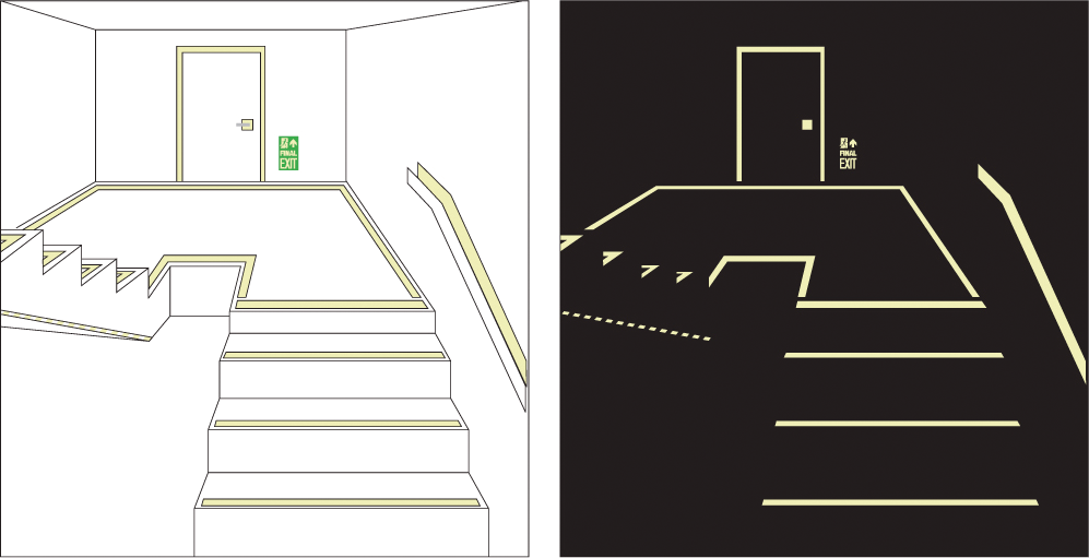 Everglowphotoluminescentexitpathmarkings 10133387