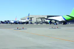 Flightstar (below) operates a major MRO facility at Cecil, and is preparing to move into a new paint facility (inset) that it will utilize in conjunction with the Florida State College at Jacksonville. Flightstar (below) operates a major MRO facility at Cecil, and is preparing to move into a new paint facility (inset) that it will utilize in conjunction with the Florida State College at Jacksonville.