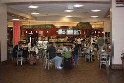 The new food court at ABQ offers expanded seating and is expected to help boost non-airline revenues. The new food court at ABQ offers expanded seating and is expected to help boost non-airline revenues.