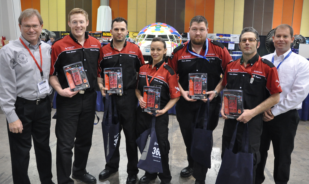 Team Redstone BLACK, also comprised of five Redstone students, placed third in the school category. Photo courtesy of Cygnus Aviation Expo.