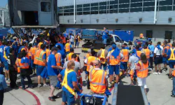 The Transport Workers Union, which represents 8,400 Southwest ground support employees, says Southwest wants to outsource 20 percent of its ground support staff. The airlines says both sides are still currently in negotiations and no outsourcing plan is set. The Transport Workers Union, which represents 8,400 Southwest ground support employees, says Southwest wants to outsource 20 percent of its ground support staff. The airlines says both sides are still currently in negotiations and no outsourcing plan is set.