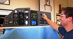 A student in Idaho State University’s Aircraft Maintenance Program tries out the new cockpit class simulator donated by Western Aircraft. A student in Idaho State University’s Aircraft Maintenance Program tries out the new cockpit class simulator donated by Western Aircraft.
