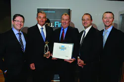 From left to right: Eric Martel. President Bombardier Customer Services Nick Weber, Maintenance Director ExecuJet Middle East Graeme Duckworth, Maintenance Director ExecuJet Aviation Group Stan Younger, VP Aircraft Service Centres Bombardier Aerospace Chris Milligan, Director, Authorized Service Facilities, Bombardier Customer Services From left to right: Eric Martel. President Bombardier Customer Services Nick Weber, Maintenance Director ExecuJet Middle East Graeme Duckworth, Maintenance Director ExecuJet Aviation Group Stan Younger, VP Aircraft Service Centres Bombardier Aerospace Chris Milligan, Director, Authorized Service Facilities, Bombardier Customer Services