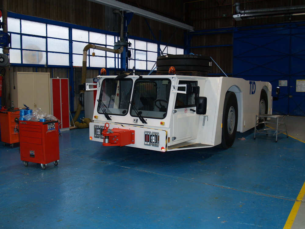 The factory turns out up to 250 tractors a year.