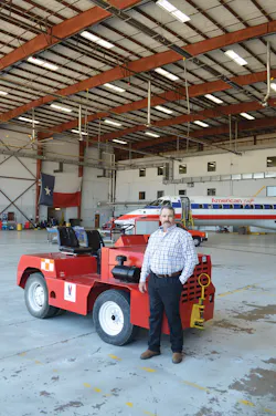 'If it doesn't have wings, and if it's not connected to the building,' Travis tells us, 'then it's basically our responsibility to take care of it.' That means overseeing about 8,000 pieces of GSE in 200 cities supported by 12 shops of mechanics from his offices in Fort Worth, TX. 'If it doesn't have wings, and if it's not connected to the building,' Travis tells us, 'then it's basically our responsibility to take care of it.' That means overseeing about 8,000 pieces of GSE in 200 cities supported by 12 shops of mechanics from his offices in Fort Worth, TX.