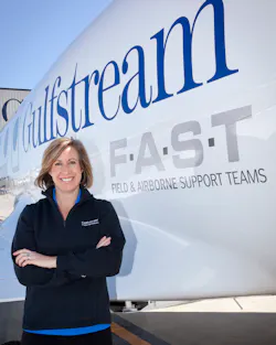 Tenille Cromwell is chief pilot for Gulfstream's FAST program. Tenille Cromwell is chief pilot for Gulfstream's FAST program.