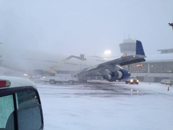 The airport's deicing recycling program took full speed at this point, in the early 2000s. During the winter of 2004-2005, it's estimated that DTW's recycling program collected 888,000 gallons of pure deicing fluid, which otherwise would have had to be treated at the undersized sanitary treatment facility used by DTW.