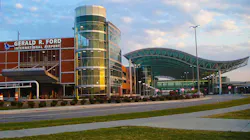 Airport officials have committed to construct an on-site treatment system for storm water and a new outfall to the Thornapple River by Oct. 1, 2015. This will be the first on-site treatment system for de-icing fluids at a Michigan airport. Airport officials have committed to construct an on-site treatment system for storm water and a new outfall to the Thornapple River by Oct. 1, 2015. This will be the first on-site treatment system for de-icing fluids at a Michigan airport.