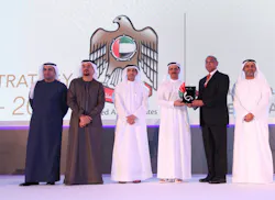 Left to right: Mr. Ismail Abdul Wahid, Assistant Director General of Air Accident Investigations, GCAA; Mr. Ismail Mohammed Al Balooshi, Assistant Director General of Aviation Safety Affairs, GCAA; Mr. Omar Bin Ghaleb, Deputy Director General, GCAA; H.E. Sultan Bin Saeed Al Mansouri, Minister of Economy, UAE; Mr. Wajahat Ali Khan, Director Safety & Quality Assurance, Jet Aviation Dubai; H.E. Saif Mohammed Al Suwaidi, Director General, GCAA. Left to right: Mr. Ismail Abdul Wahid, Assistant Director General of Air Accident Investigations, GCAA; Mr. Ismail Mohammed Al Balooshi, Assistant Director General of Aviation Safety Affairs, GCAA; Mr. Omar Bin Ghaleb, Deputy Director General, GCAA; H.E. Sultan Bin Saeed Al Mansouri, Minister of Economy, UAE; Mr. Wajahat Ali Khan, Director Safety & Quality Assurance, Jet Aviation Dubai; H.E. Saif Mohammed Al Suwaidi, Director General, GCAA.