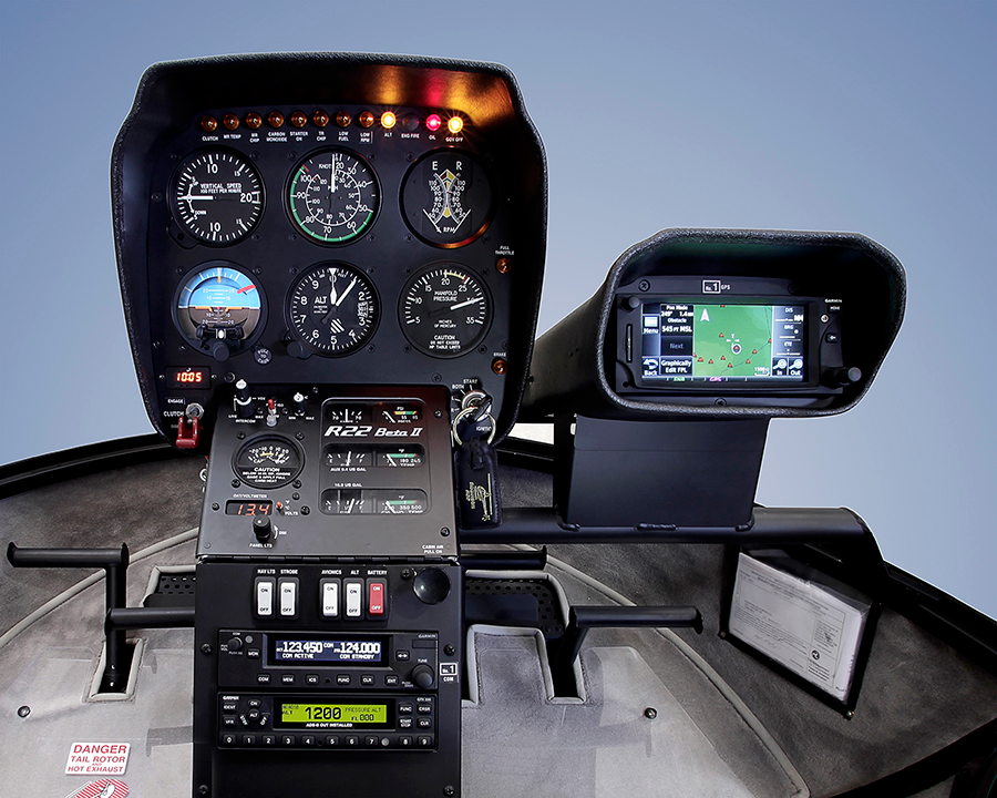 Robinson Helicopter R22 6 Hole Panel W Garmin 625 Low Res