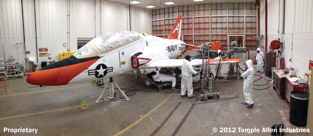 Military customers value the technology's ability to prevent worker exposure to hexavalent chromium and vibration, to address the challenges of chemical agent resistant coating (CARC) paint, and to reduce flowdays.