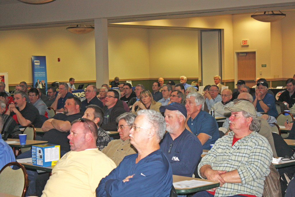 This photo taken at a recent AMTSociety education event clearly shows the demographics of today&rsquo;s workforce. How many youngsters do you see in the crowd?