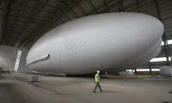 With speeds reaching 100 mph, the airship is slower than a plane but greener, quieter and potentially far more direct. With speeds reaching 100 mph, the airship is slower than a plane but greener, quieter and potentially far more direct.