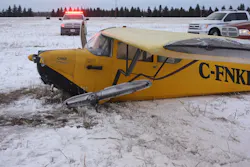 Police believe the pilot attempted to hand-prop the small two-seat plane. As the engine started, the plane gained enough speed to become airborne. Police believe the pilot attempted to hand-prop the small two-seat plane. As the engine started, the plane gained enough speed to become airborne.