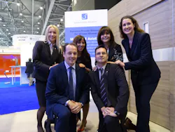 from left to right: Irina Samsinger - Marketing Director & CRM Magnum Aviation, Mark Johnstone - Managing Director EMEA Signature Flight Support, Evie Freeman - Director of Operations and Business Development EMEA Signature Flight Support, Florian Samsinger - President Magnum Aviation, Maria Sastre - President and COO Signature Flight Support and Lucy Lonergan - Project Manager Business Development Signature Flight Support. from left to right: Irina Samsinger - Marketing Director & CRM Magnum Aviation, Mark Johnstone - Managing Director EMEA Signature Flight Support, Evie Freeman - Director of Operations and Business Development EMEA Signature Flight Support, Florian Samsinger - President Magnum Aviation, Maria Sastre - President and COO Signature Flight Support and Lucy Lonergan - Project Manager Business Development Signature Flight Support.