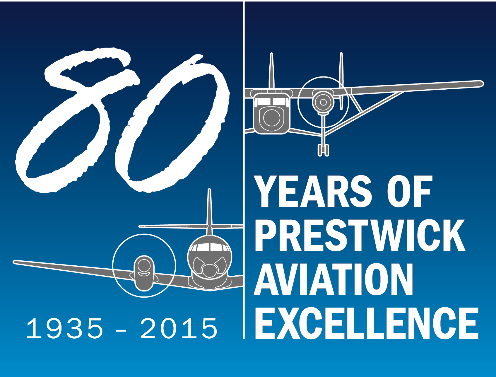 Prestwick 80th Anniversary Logo Large 55c0a5bcd5666
