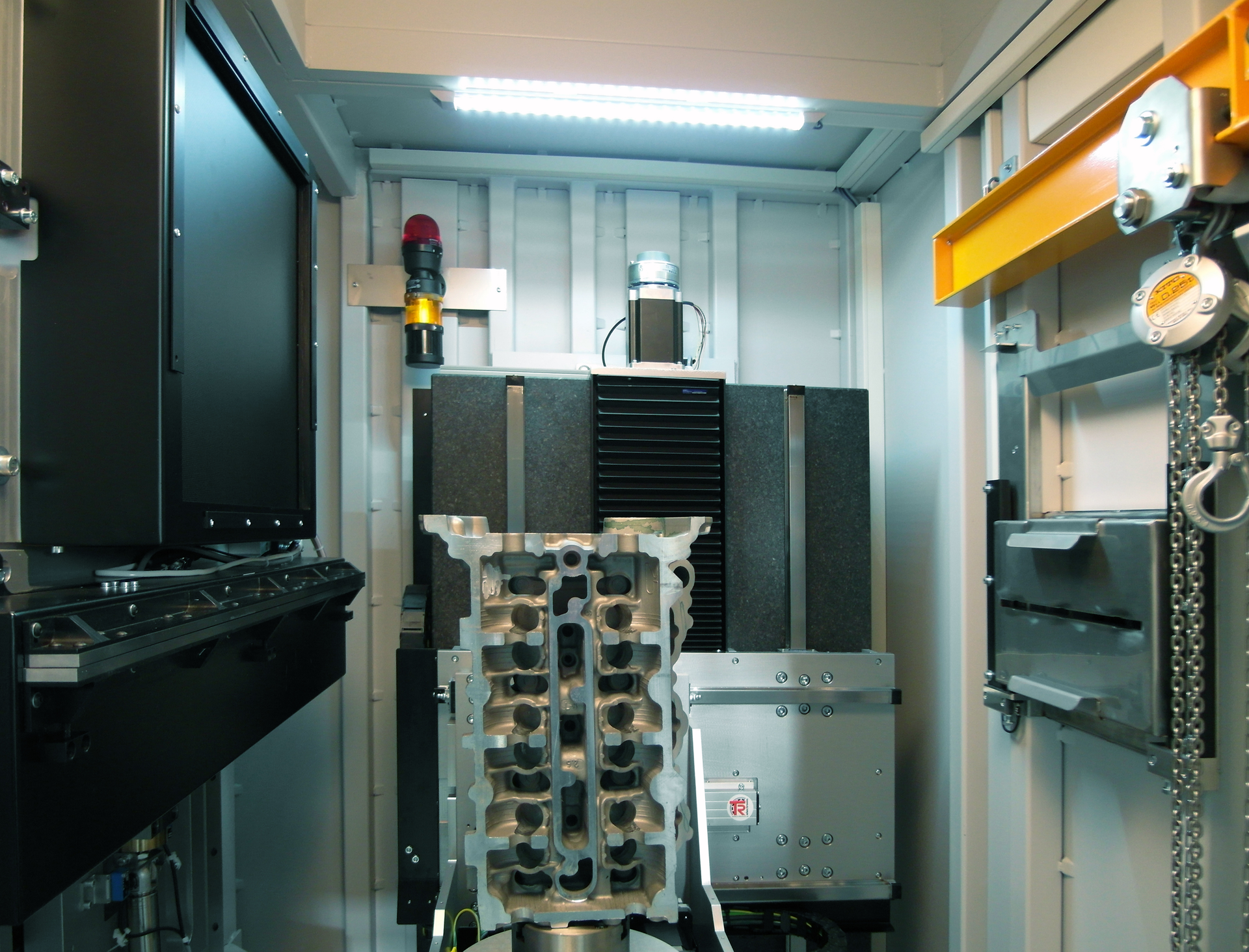 One single CT scan allows operators to perform 3-D metrology tasks, CAD comparisons, and automatic porosity analyses on the generated 3-D volume dataset.