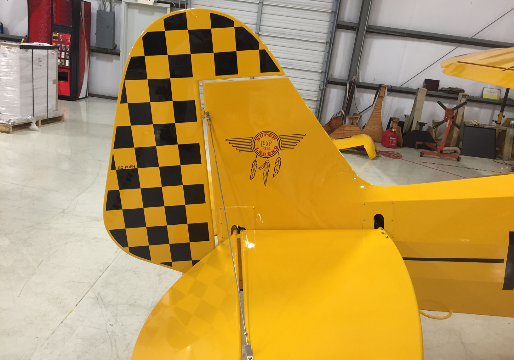 A sneak peak of the Super Legend HP to be used by Greg Koontz Airshows. The aircraft will debut at U.S. Sport Aviation Expo 2016 in Sebring, Florida.