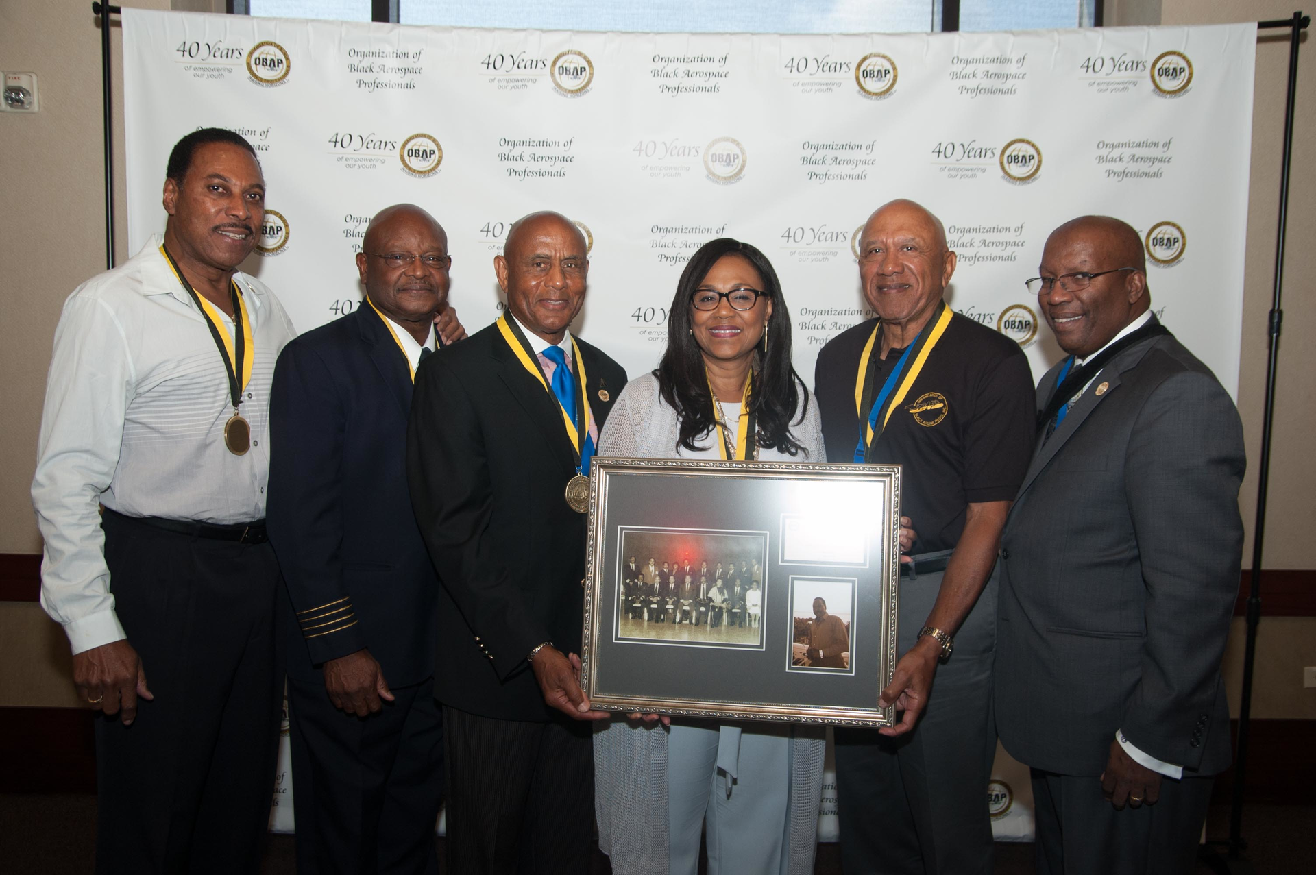 Inductees to the OBAP Hall of Fame during its 2016 annual convention.