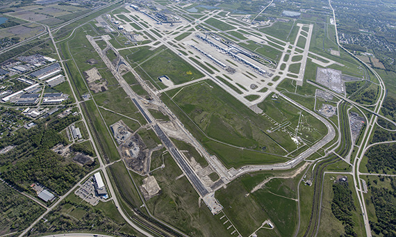 The airport&rsquo;s runway being reconstructed is 10,000 feet long and 150 feet wide.