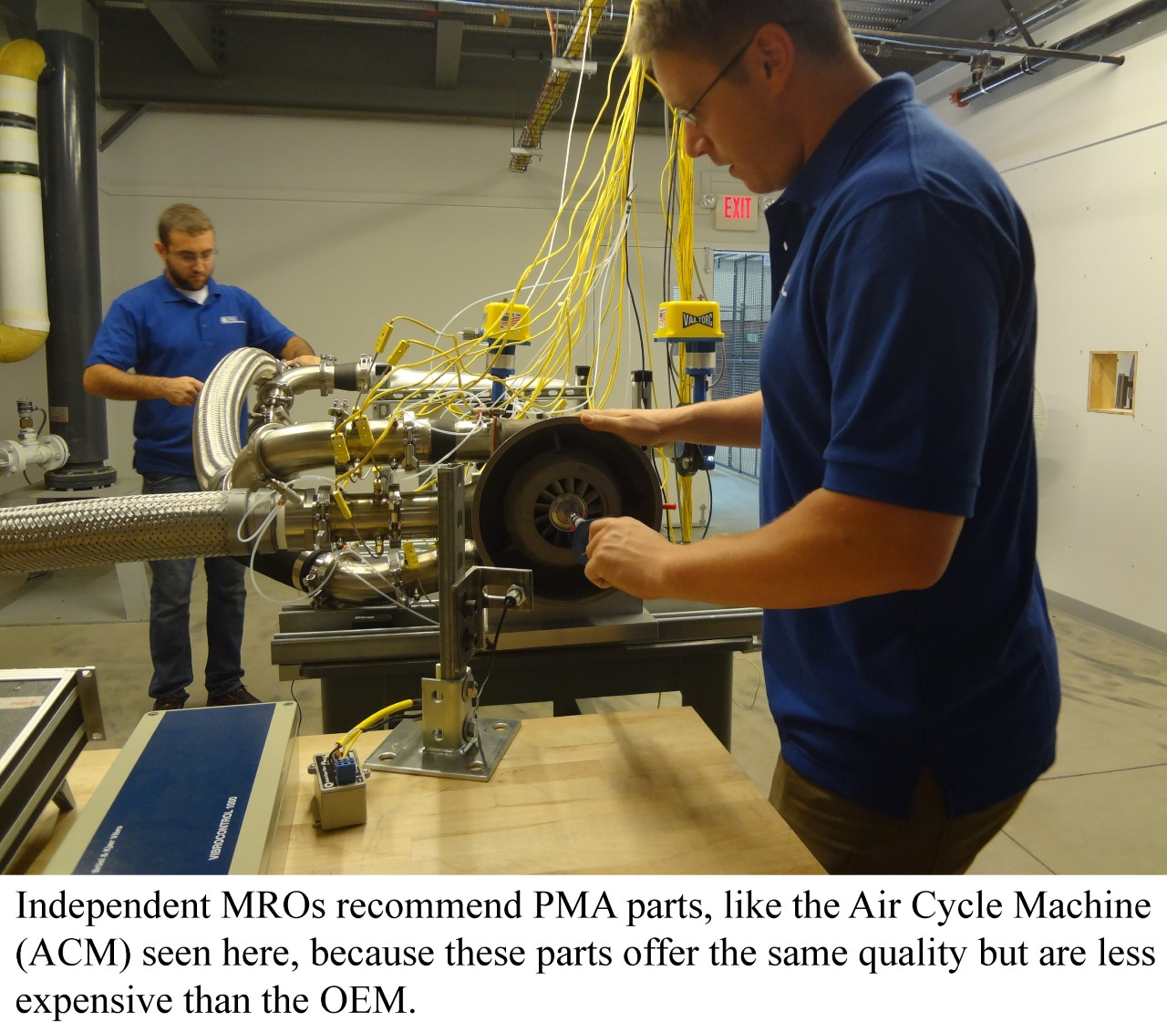 Independent MROs recommend PMA parts, like the air cycle machine (ACM), because these parts offer the same quality but are less expensive.