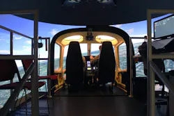 The device so closely replicates actual flight conditions that it is the first of its kind in in North America where pilots will receive credit for in-aircraft hours as part of an approved training program. The device so closely replicates actual flight conditions that it is the first of its kind in in North America where pilots will receive credit for in-aircraft hours as part of an approved training program.