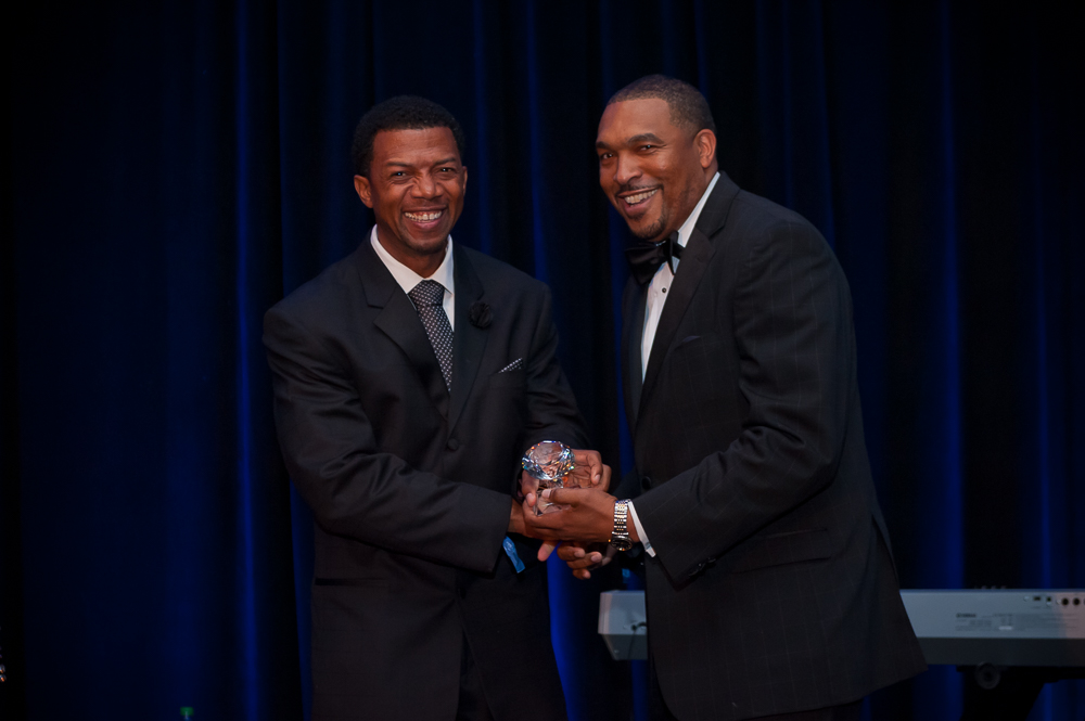Miles Mussenden, left, Dwight Pullen, right