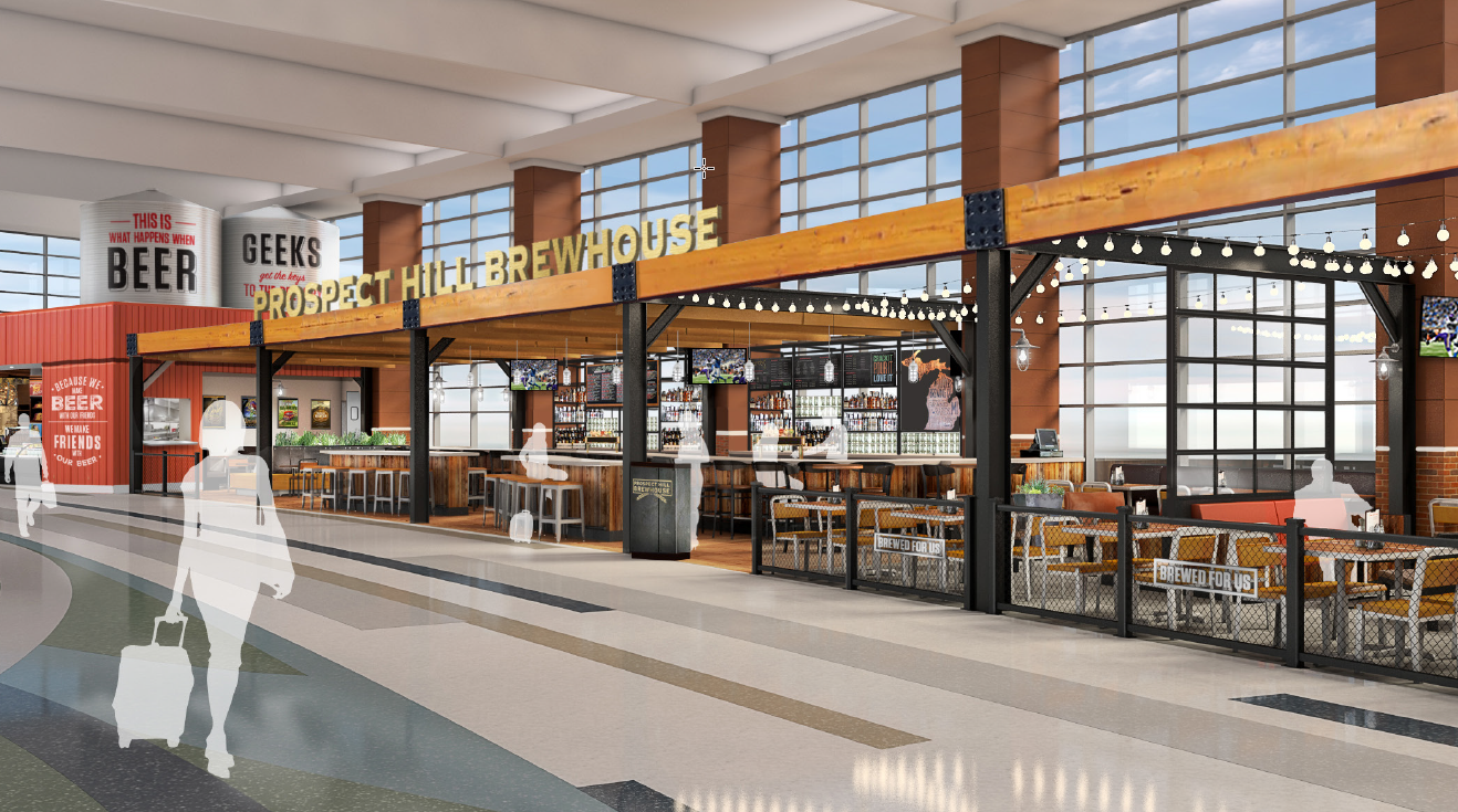 An architectural rendering of Prospect Hill Brewhouse, opening at GFIA in summer 2017.