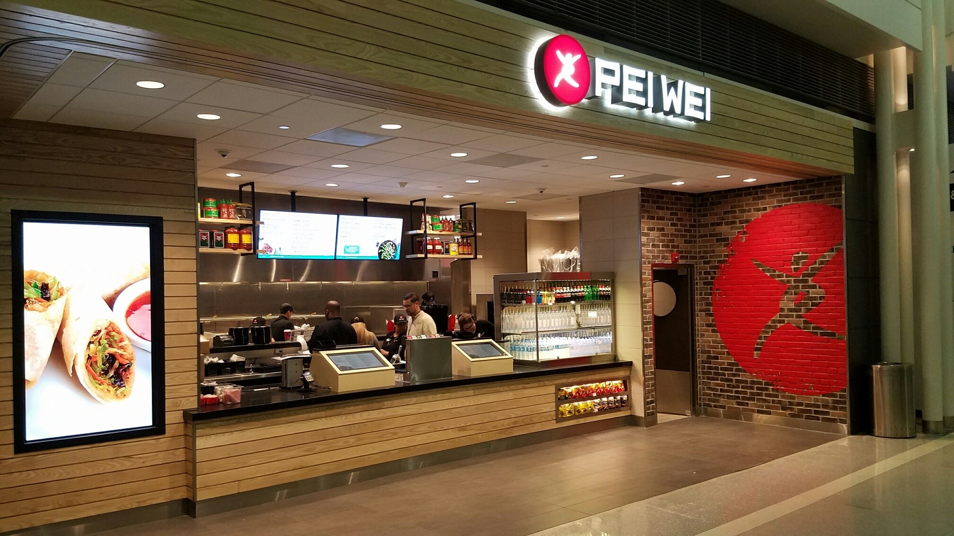 The new Pei Wei location is located in Terminal B, across from Gate 71 and will be open from 5:30 a.m. &ndash; 10 p.m. daily.