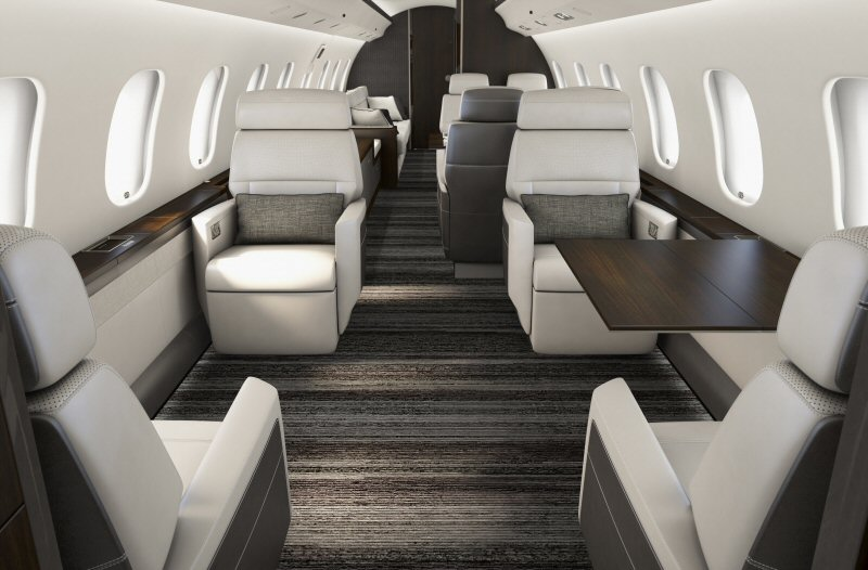 Bombardier's all-new Premier cabin for Global 6000 aircraft.