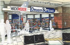 Mach1Medical is a state of the art, on-demand medical clinic that will be located in Terminal 4.