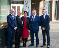 From left to right: John Drysdale, Business Development Director from Shannon Group plc; Dr. Desmond Fitzgerald; Rose Hynes, Shannon Group Chairman; Pat Breen, Minister of State; Richard O’Grady, Sales and Marketing Director at Magellan Aviation Group. From left to right: John Drysdale, Business Development Director from Shannon Group plc; Dr. Desmond Fitzgerald; Rose Hynes, Shannon Group Chairman; Pat Breen, Minister of State; Richard O’Grady, Sales and Marketing Director at Magellan Aviation Group.