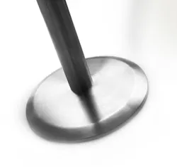 A low profile Tensabarrier base, in a brushed steel finish. A low profile Tensabarrier base, in a brushed steel finish.