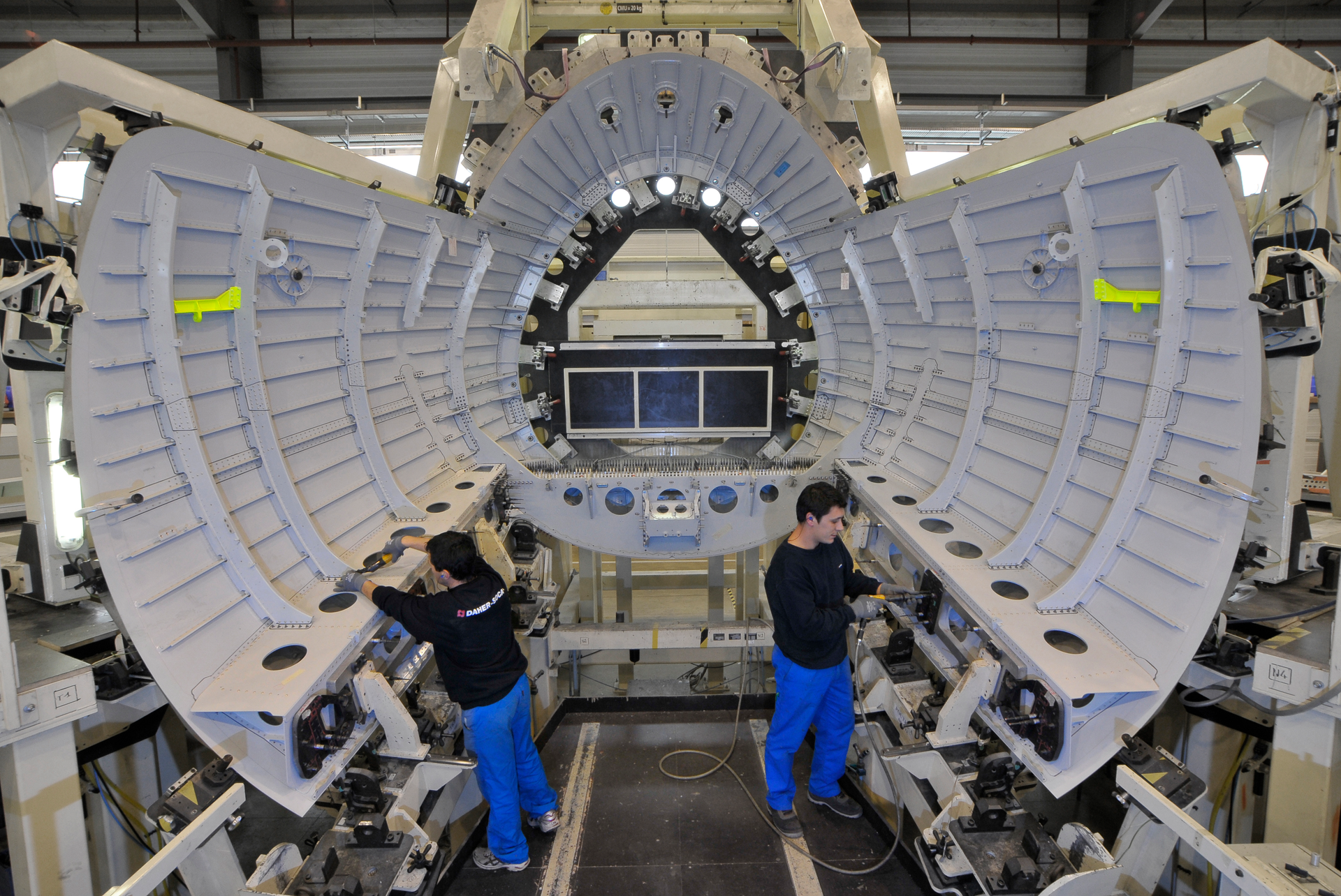 Airbus A380 assemby.