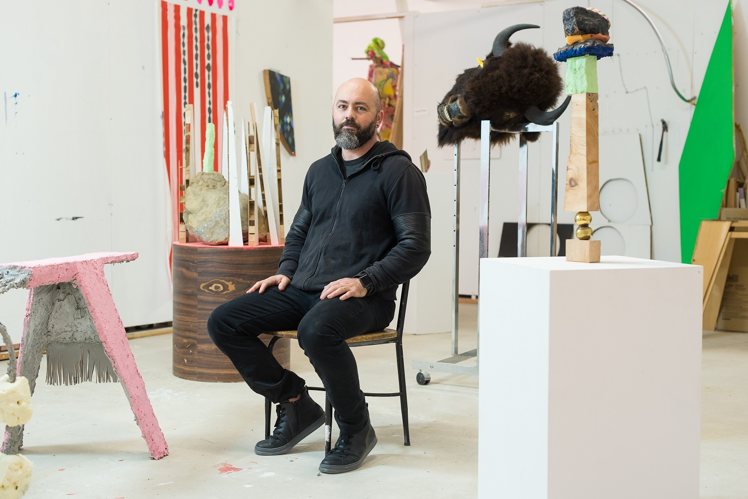 Siegel will have his own studio space at the airport, spending the year-long residency engaging with travelers and joining airport workers in various operational capacities to better understand the overall environment.