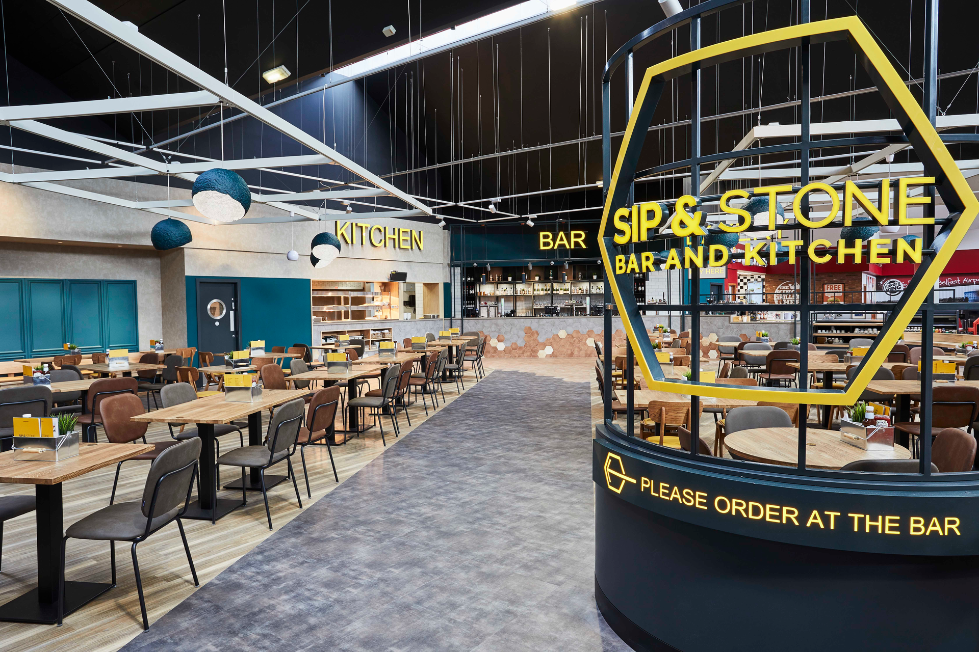 An in-house bakery will serve a variety of freshly baked cakes and muffins, along with grab and go sandwiches, and freshly ground barista coffee.