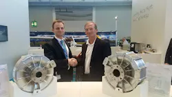 L to R: Olaf Otto Siemens and George Bye Bye Aerospace CEO. L to R: Olaf Otto Siemens and George Bye Bye Aerospace CEO.