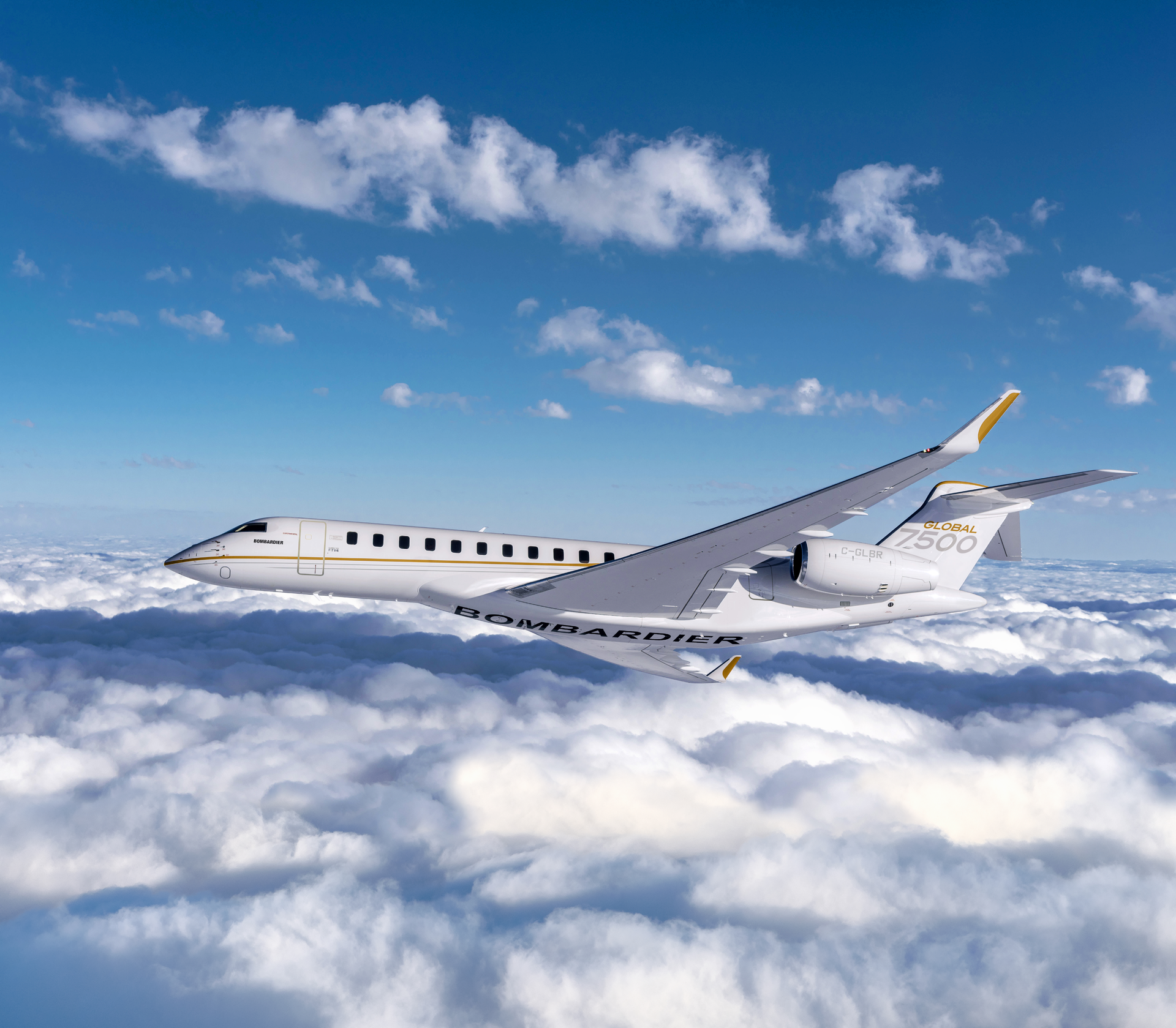 Bombardier Global 7500 business jet.