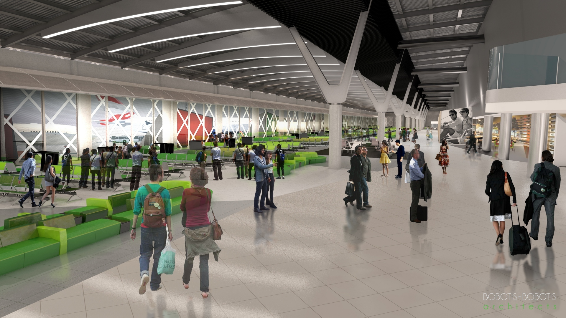 Graphic showing of the new terminal.