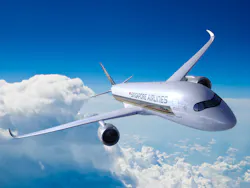 The Airbus A350-900 ULR can fly up to 20 hours nonstop. On Oct. 11, 2018 Singapore AIrlines launched its nonstop flight from Changi International Airport, Singapore to Newark Liberty International Airport, New York. The Airbus A350-900 ULR can fly up to 20 hours nonstop. On Oct. 11, 2018 Singapore AIrlines launched its nonstop flight from Changi International Airport, Singapore to Newark Liberty International Airport, New York.