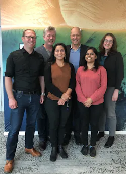Picture caption (L-R): Chris Davies, Technology and Product Manager, Cargo iQ; Ariaen Zimmerman, Executive Director, Cargo iQ; Laura Rodriguez, Implementation and Quality Manager, Cargo iQ; Henrik Ambak, Senior Vice President of Cargo Operations Worldwide, Emirates SkyCargo; Megha Palkar, Assistant Manager, Cargo iQ; Kerstin Strauss, Vice President and Head of Global Air Logistics Operations, Kuehne + Nagel. Picture caption (L-R): Chris Davies, Technology and Product Manager, Cargo iQ; Ariaen Zimmerman, Executive Director, Cargo iQ; Laura Rodriguez, Implementation and Quality Manager, Cargo iQ; Henrik Ambak, Senior Vice President of Cargo Operations Worldwide, Emirates SkyCargo; Megha Palkar, Assistant Manager, Cargo iQ; Kerstin Strauss, Vice President and Head of Global Air Logistics Operations, Kuehne + Nagel.