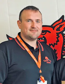 Gerallt Marsh, station manager at Executive Jet Centre at Cardiff International Airport. Gerallt Marsh, station manager at Executive Jet Centre at Cardiff International Airport.