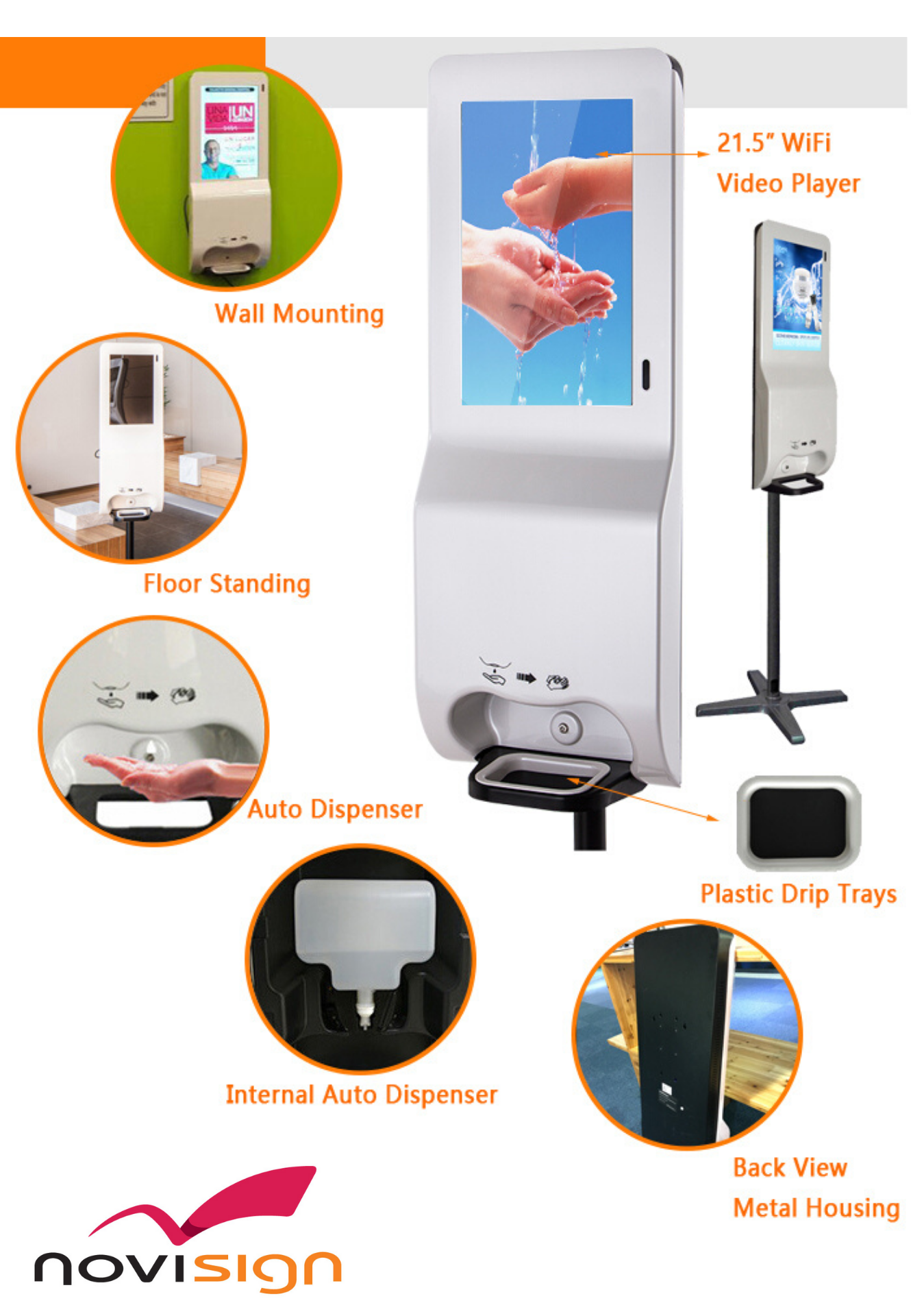 Novi Sign Hand Sanitzer Kiosks