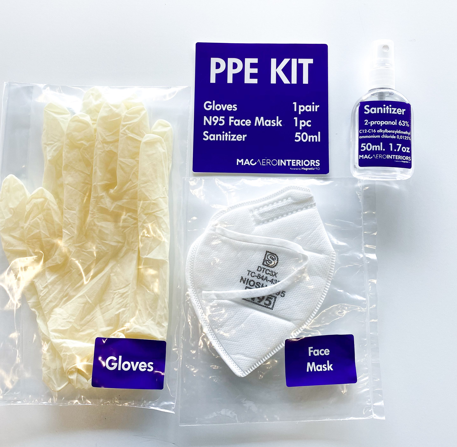 Mac Aero Interiors Sanitizing Kits 1