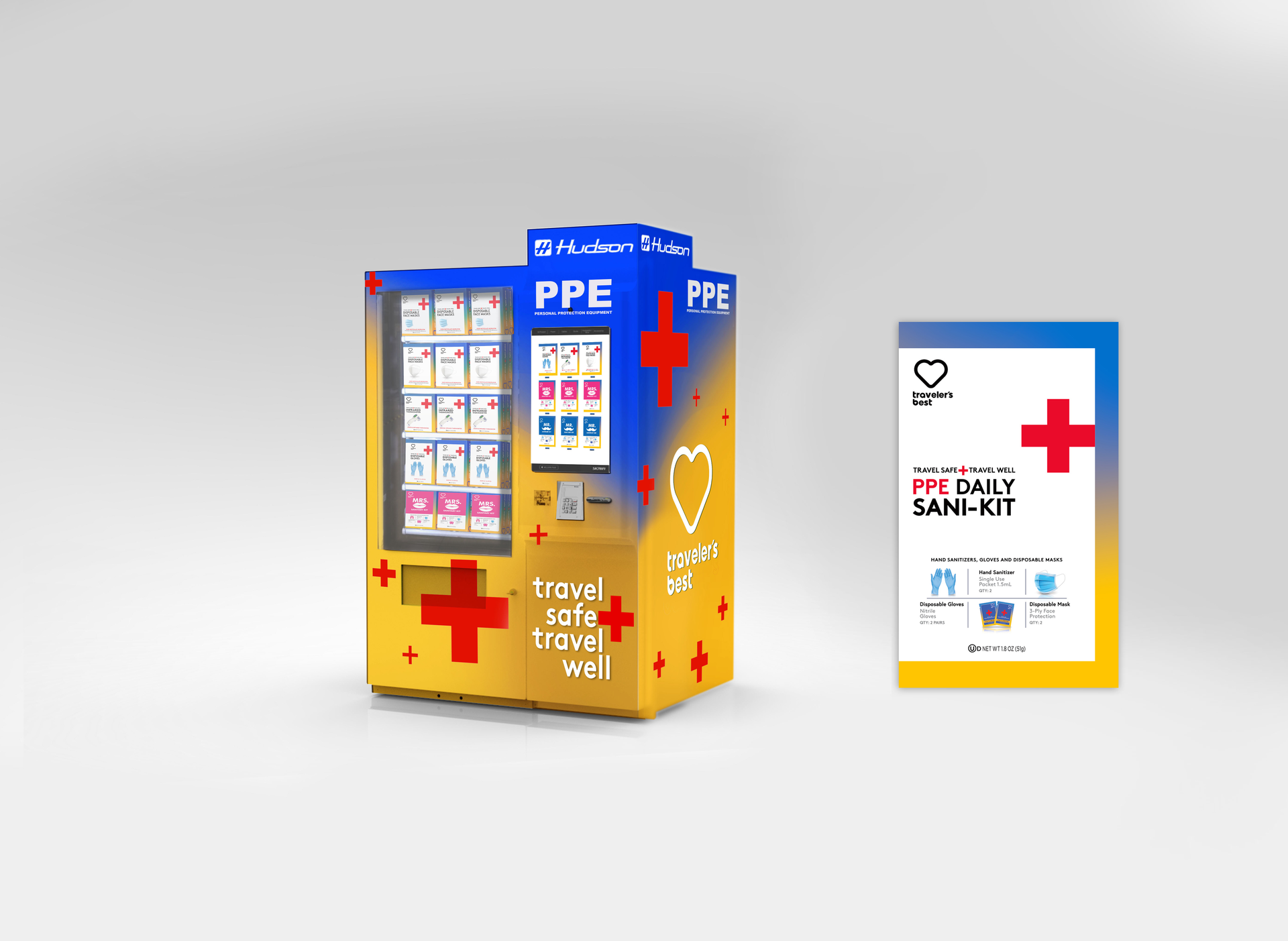 Each vending machine will be stocked with a variety of essential products which can be purchased with a credit card, allowing Hudson an opportunity to provide a 24/7 retailing experience.