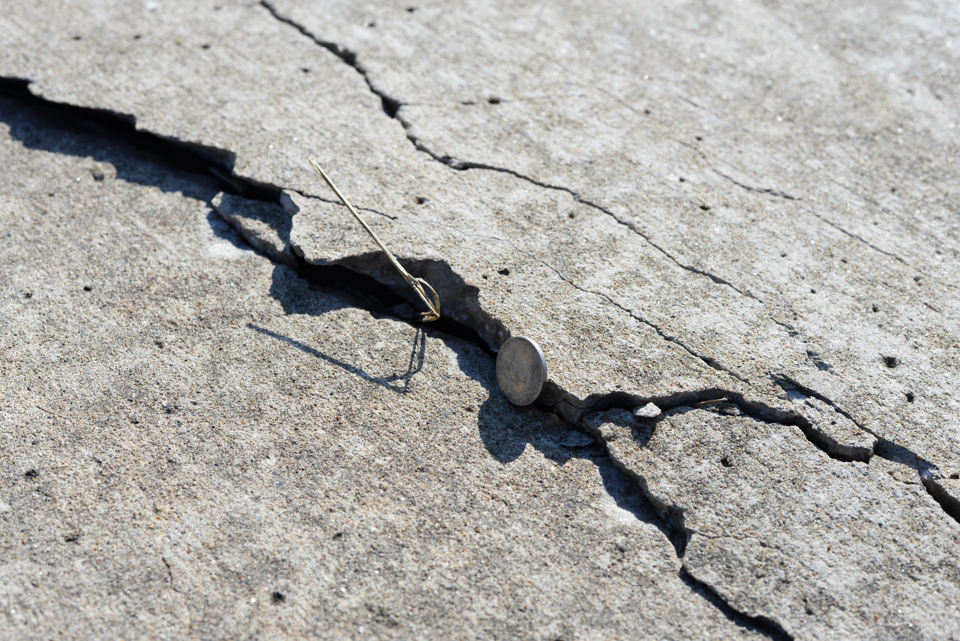 Some of the cracking and damage to SGF's Taxiway.