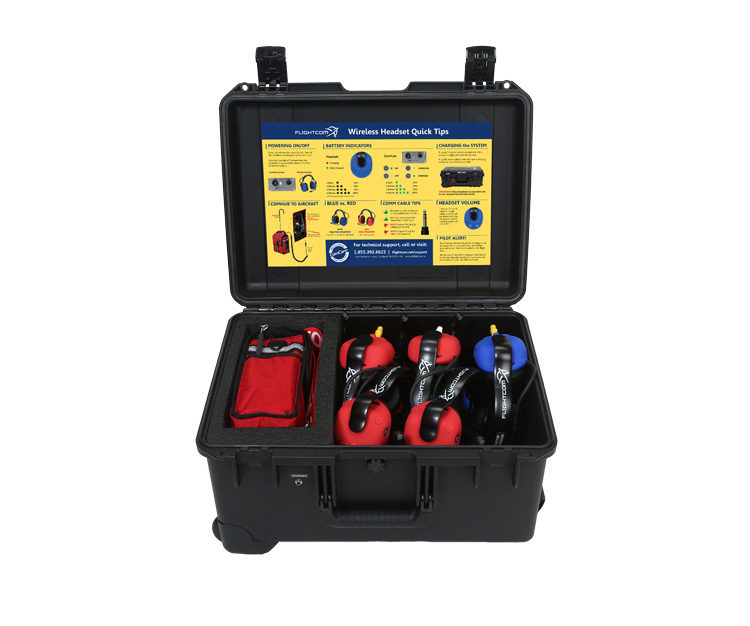 Flightcom 5 User Wireless Headset System Image