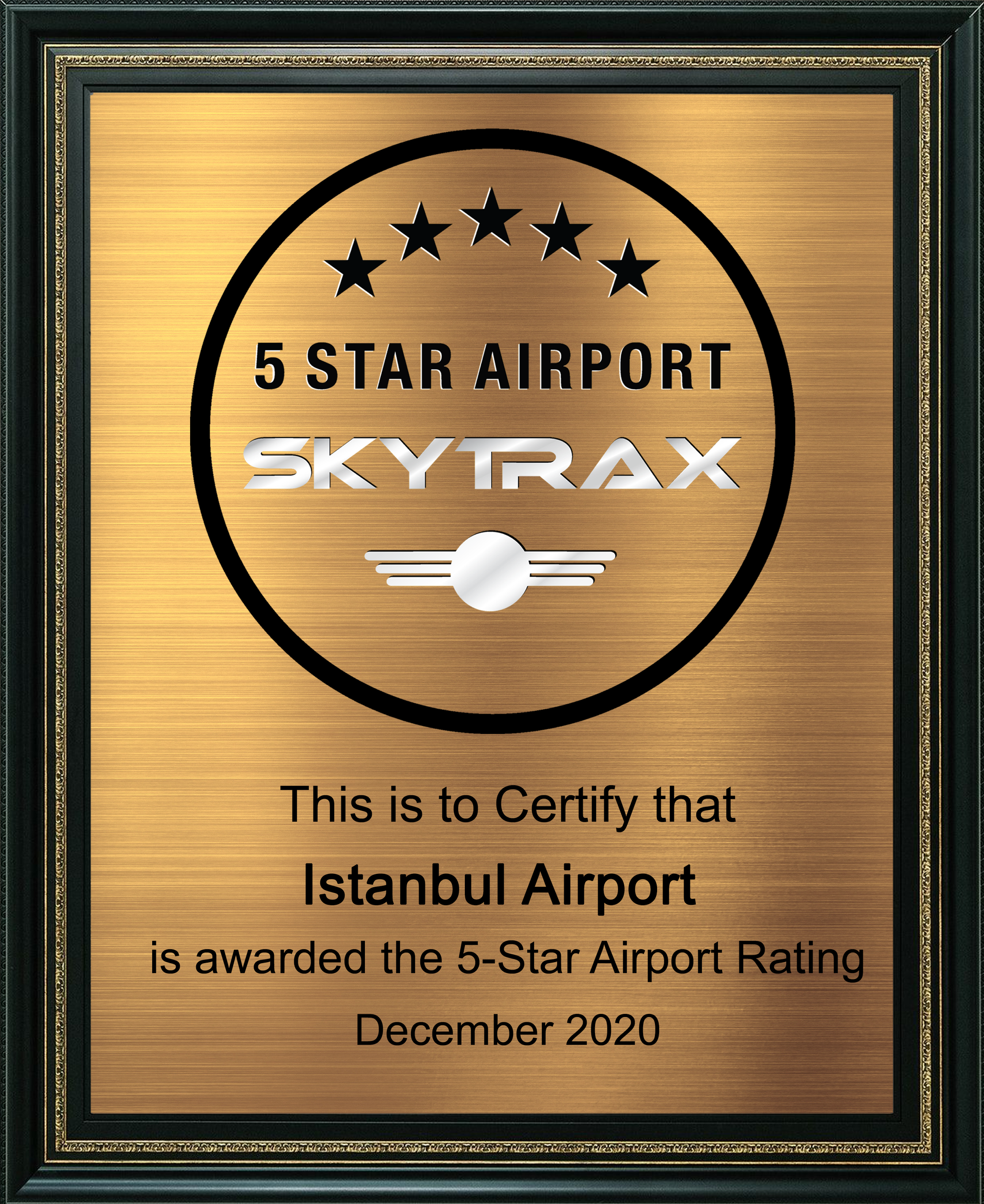 5 Star Plaque