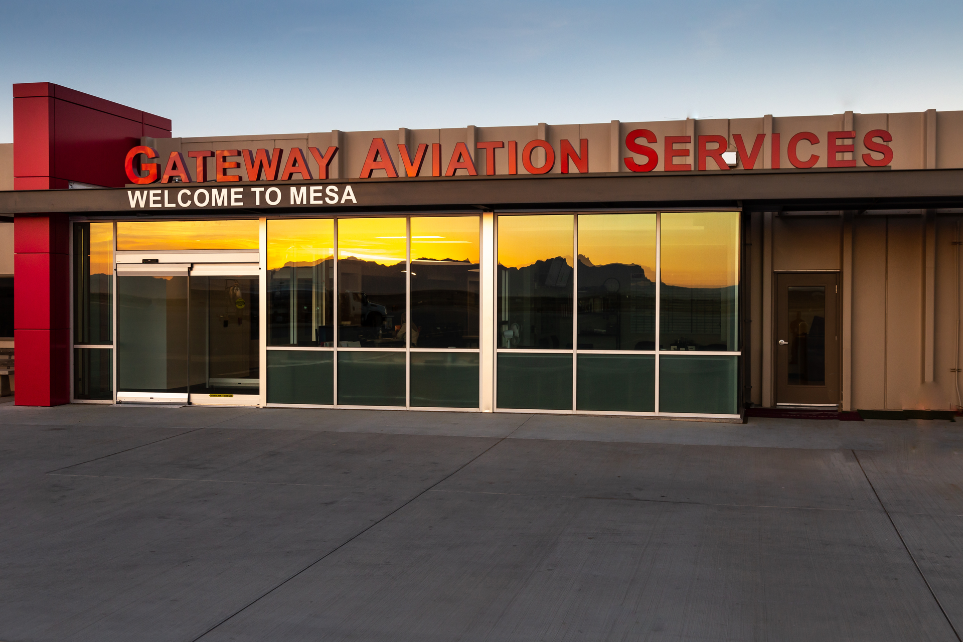 Gateway Aviation Services, the airport-operated FBO, provides all FBO and line services at Phoenix-Mesa Gateway Airport.