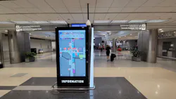 Flyin’ High Signs, the airport’s signage vendor, incorporated Acquire’s Smarthub Wayfinder technology and Gable's kiosks to achieve the high demands of a busy airport. Flyin’ High Signs, the airport’s signage vendor, incorporated Acquire’s Smarthub Wayfinder technology and Gable's kiosks to achieve the high demands of a busy airport.